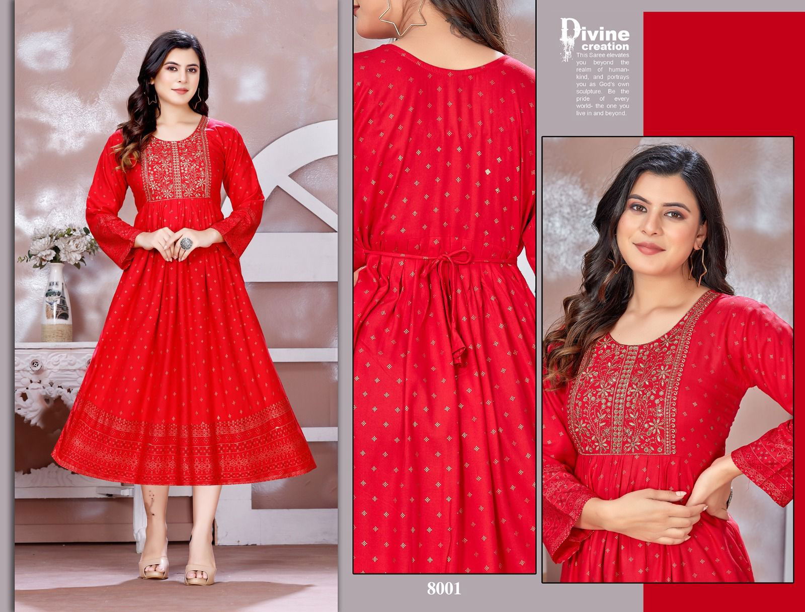 Beauty Queen I M Bindass Vol 2 Rayon Anarkali Kurtis Catalog
